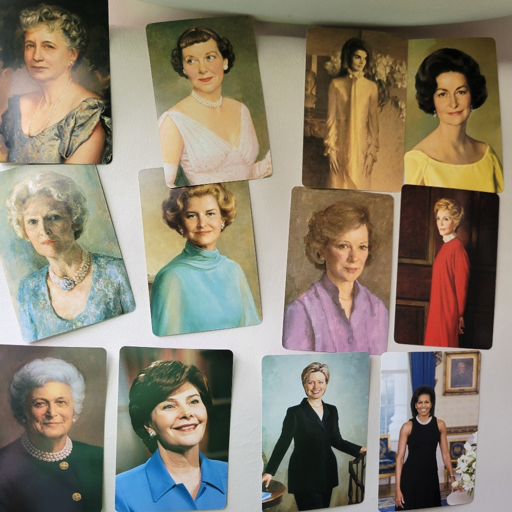 First Ladies of the United States Flash Card Set ~ Washington thru Obama ~ GUC - Picture 12 of 13